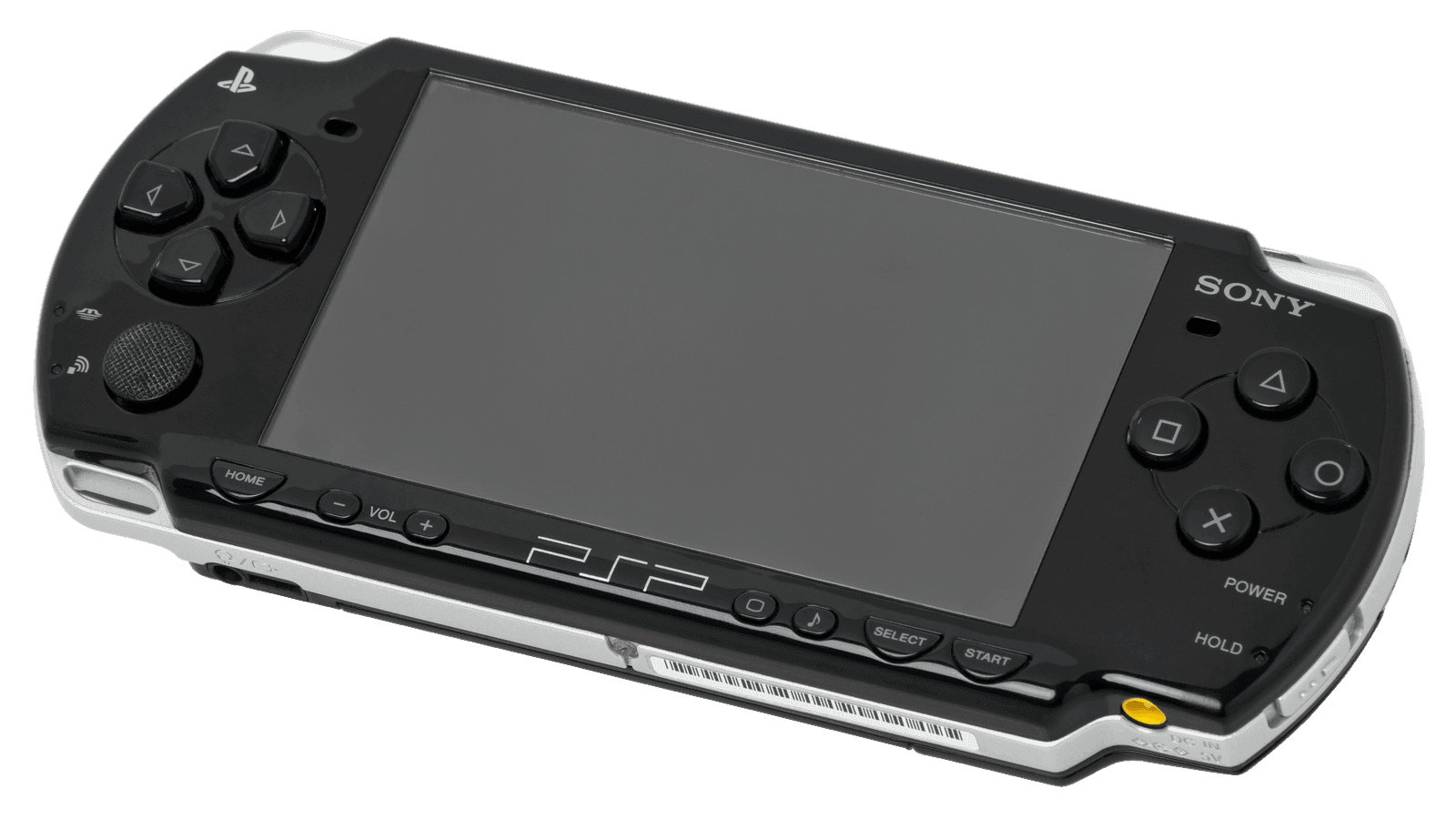 Black Sony PSP 2000 Slim handheld console