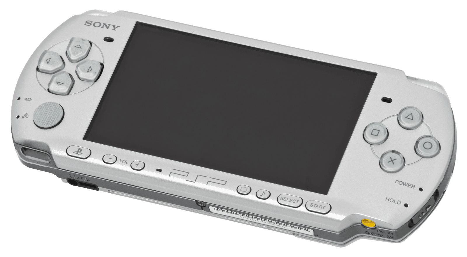 Silver Sony PSP 3000 Slim handheld console